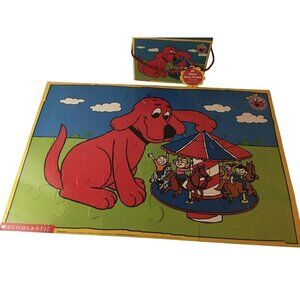 Scholastic Clifford The Big Red Dog 24 Piece Floor Puzzle 24" x 36" 3 Years+